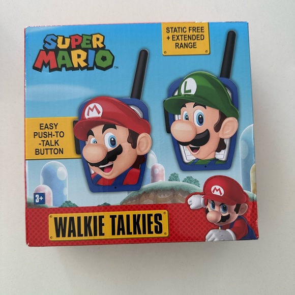 eKids Other - Super Mario Bros Walkie Talkies-Long Range, Two Way Static Free Handheld Radios